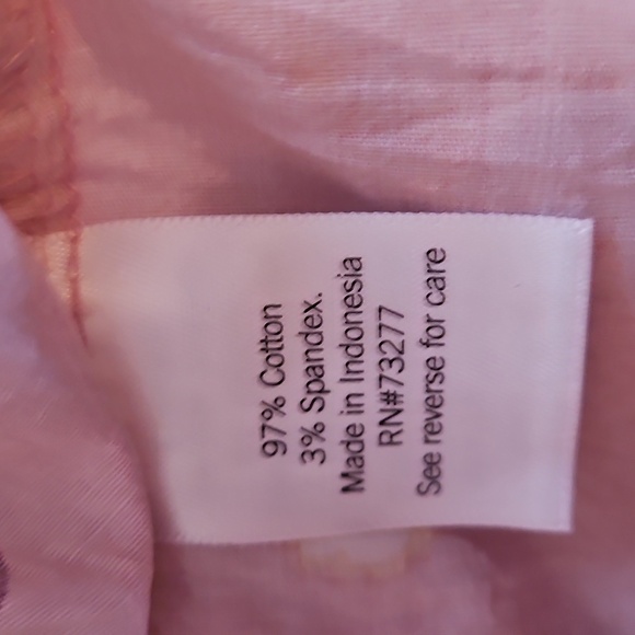 Croft & Barrow Pink Floral Patterned Button Up Long Sleeve Shirt, Sz 2XL - Picture 8 of 10